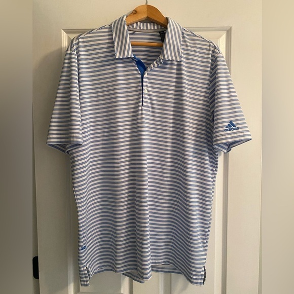 adidas Other - Adidas Men’s Striped Performance Golf Polo Size L